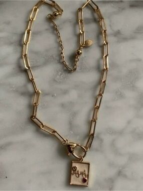 Triple Plated Gold Mama Necklace